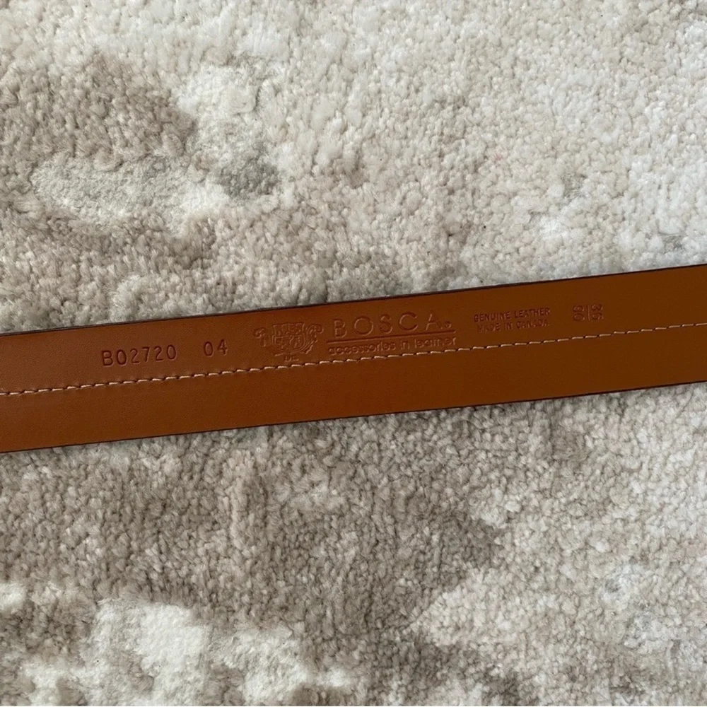Bosca Black Leather Belt